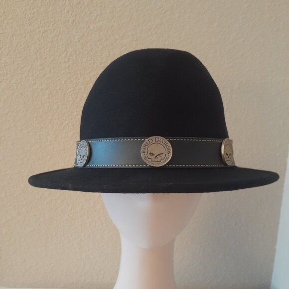 Harley-Davidson Vintage Fedora Hat - Picture 1 of 9